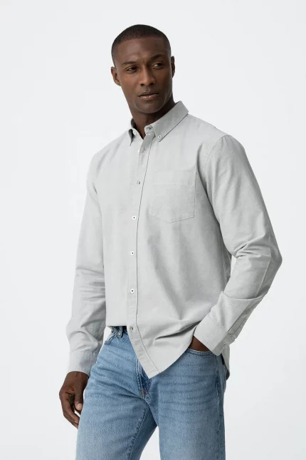 CAMISA VERDE BASICA HOMBRE 10060163_832