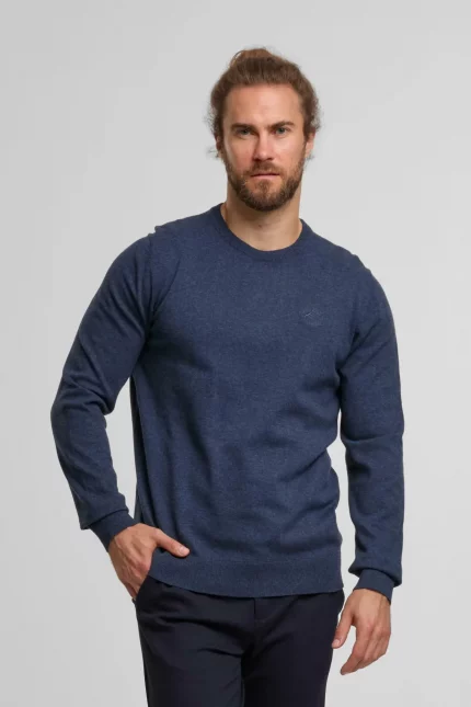 JERSEY FINO AZUL HOMBRE INDICODE 35-697