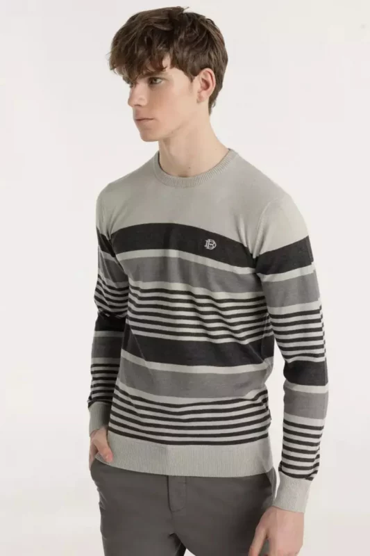 JERSEY RAYAS GRIS HOMBRE 143121